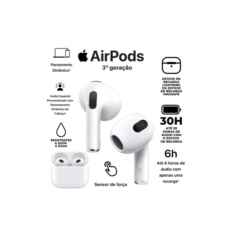 Mastertek - Seu Shopping em Informática! - AIRPODS 3RD GENERATION
