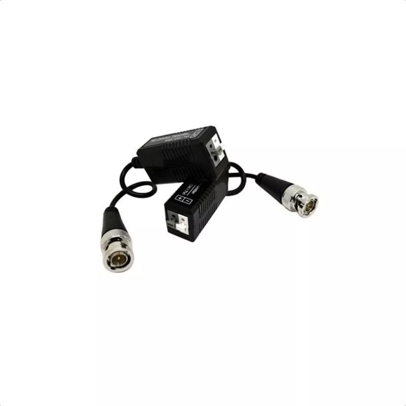 BALUN PAR VÍDEO CÂMERA AHD/HDCVI/HDTVI CFTV ENGATE RÁPIDO