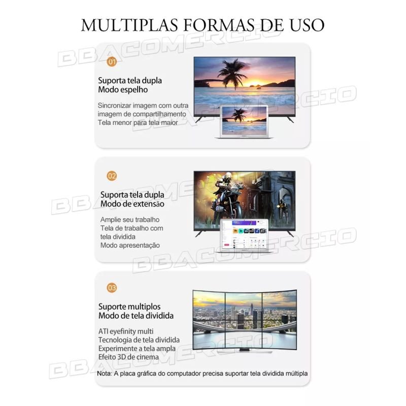 CABO HDMI MACHO X HDMI MACHO 8K VERSÃO 2.1 ALTA DEFINIÇÃO 3 METROS GRASEP D-8K013M