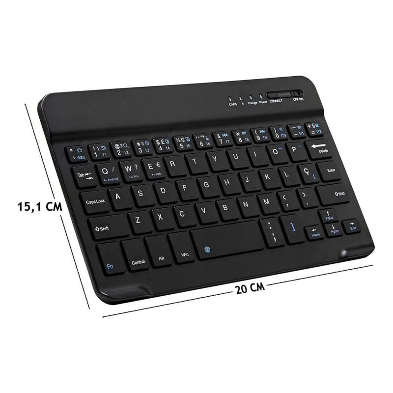 CAPA CASE + TECLADO BLUETOOTH PARA TABLET XIAOMI REDMI PAD SE TELA 8.7'