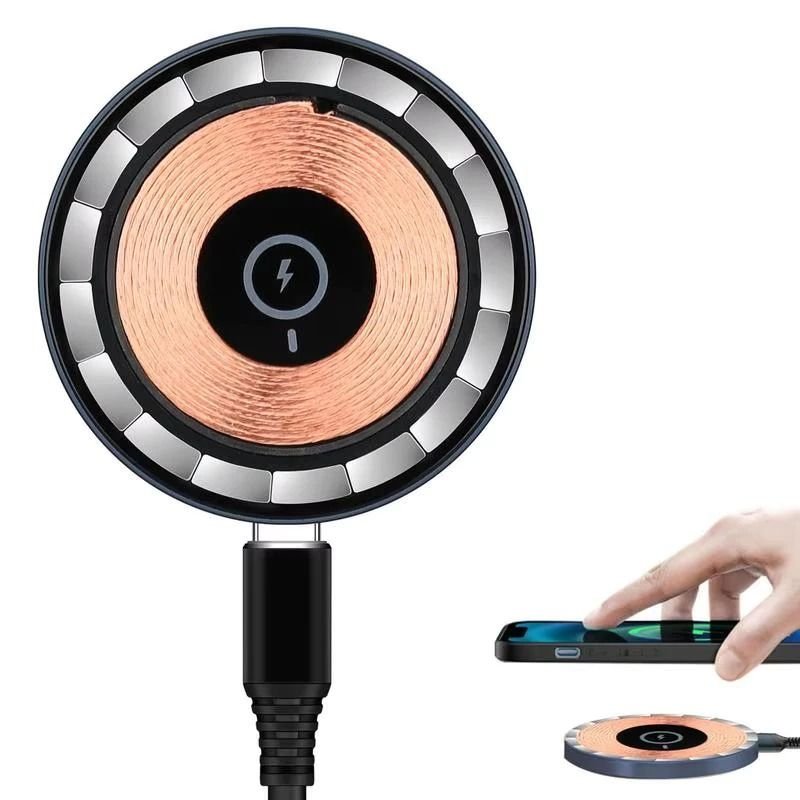CARREGADOR POR INDUÇÃO MAGNÉTICA RÁPIDO PARA SMARTPHONE 15W ELETROMEX EL-2906