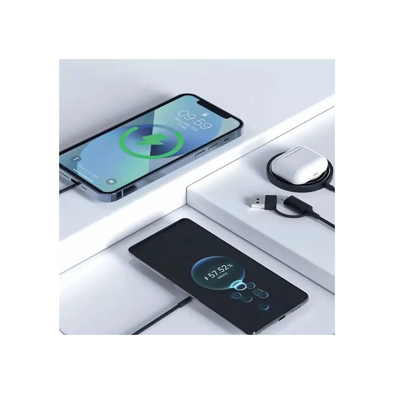 CARREGADOR POR INDUÇÃO MAGNÉTICA RÁPIDO PARA SMARTPHONE 15W ELETROMEX EL-2906