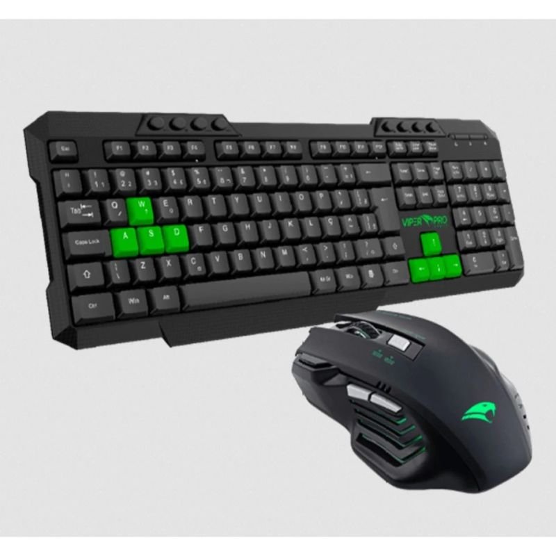 COMBO GAMER PYTHON 2 EM 1 TECLADO COM MEMBRANA + MOUSE 3600DPI
