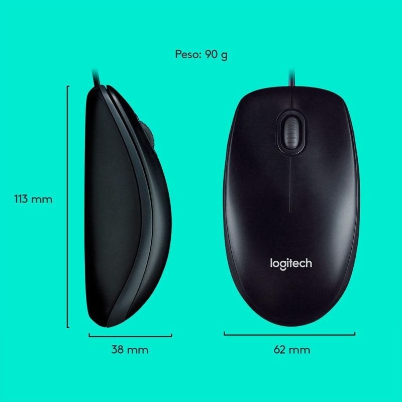 COMBO TECLADO E MOUSE LOGITECH MK120 COM FIO