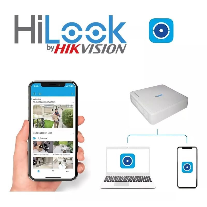 DVR TURBO 1080P 4 CANAIS BIVOLT HILOOK DVR-104G-M1