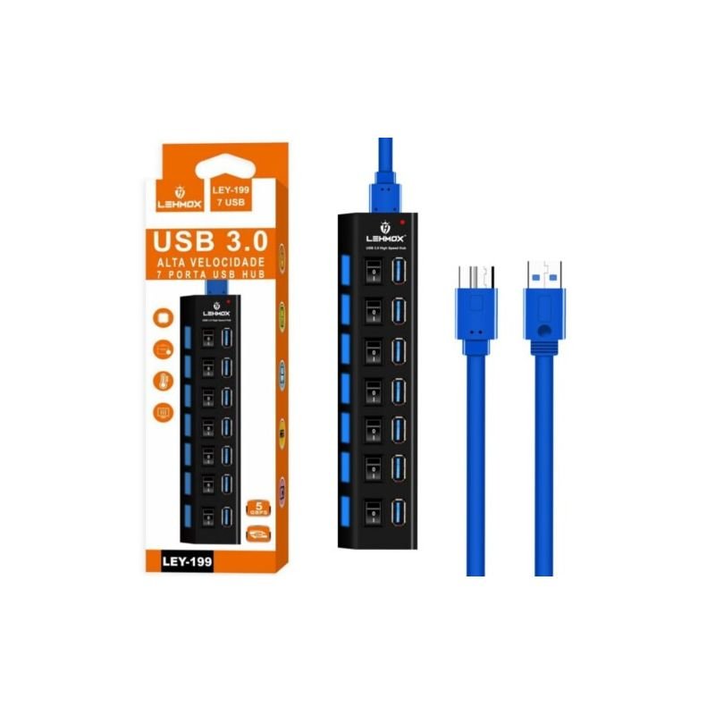 Mastertek - Seu Shopping em Informática! - HUB USB 3.0 COM 07