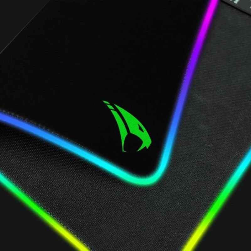 MOUSEPAD GAMER NAJA GRANDE 260X360X3MM COM LED RGB TECIDO EMBORRACHADO VIPER PRO GAMER VI406