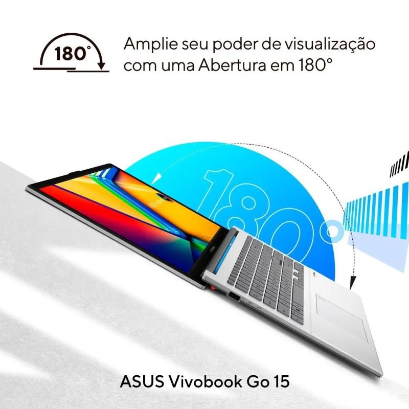 NOTEBOOK ASUS VIVOBOOK GO 15 INTEL CORE I3 12° N305 4GB + 256GB SSD TELA 15.6' E1504GA-NJ447