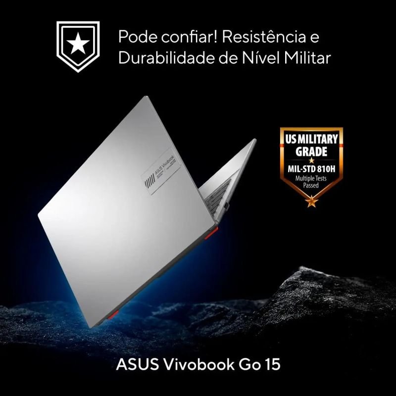 NOTEBOOK ASUS VIVOBOOK GO 15 INTEL CORE I3 12° N305 4GB + 256GB SSD TELA 15.6' E1504GA-NJ447