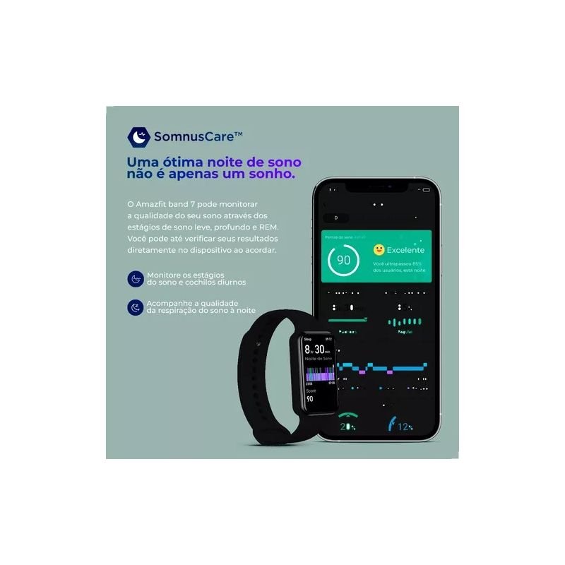 RELÓGIO SMARTWATCH XIAOMI AMAZFIT BAND 7 TAMANHO 1.47'