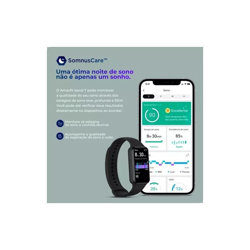 RELÓGIO SMARTWATCH XIAOMI AMAZFIT BAND 7 TAMANHO 1.47'