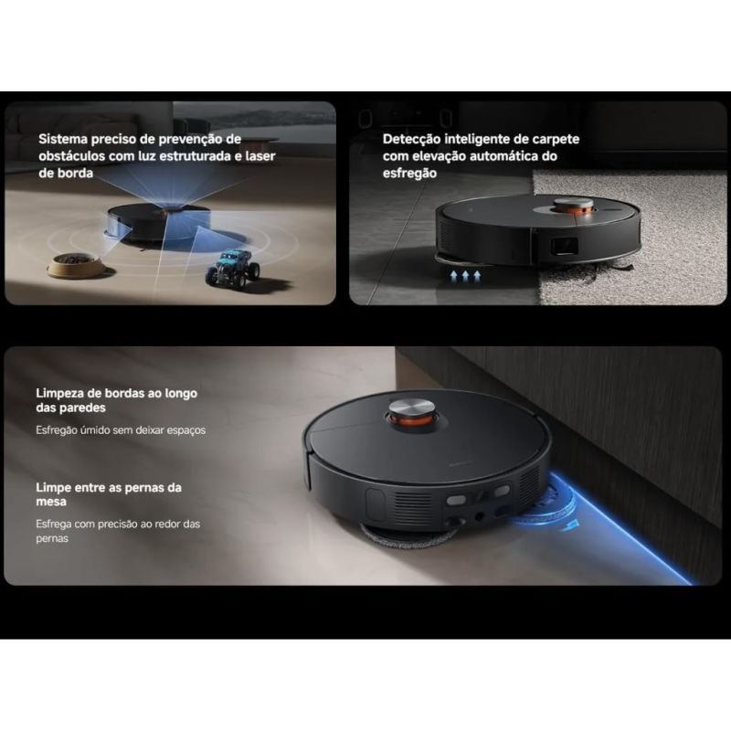 ROBÔ ASPIRADOR INTELIGENTE MOP XIAOMI ROBOT VACUUM X20 MAX D109GL