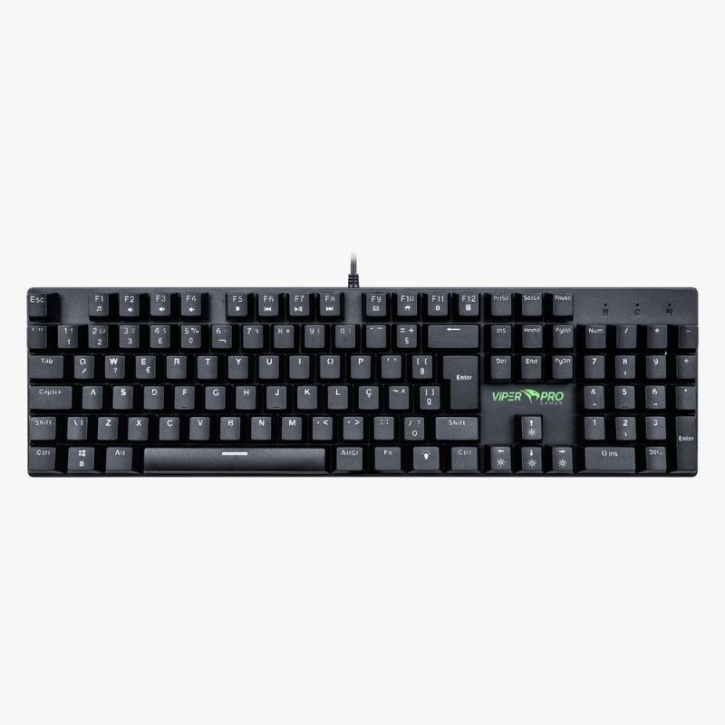 TECLADO GAMER MAMBA MECÂNICO COM ILUMINAÇÃO RGB VIPER PRO GAMER VI416