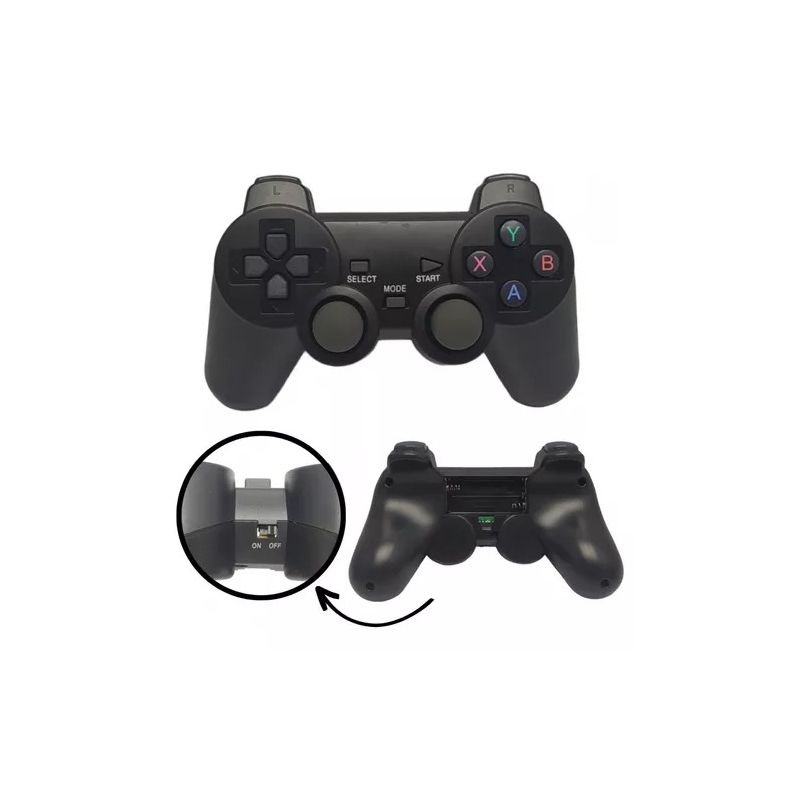 VÍDEO GAME STICK LITE 2.4G RETRO 4K COM 10.000 COM 02 CONTROLES JOYSTICK SEM FIO