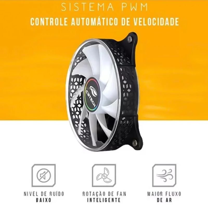 WATER COOLER 120MM PRETO/RGB GAMING C3TECH FC-W120